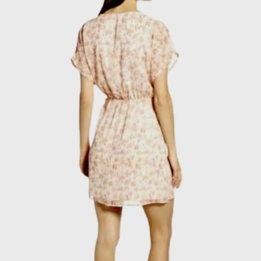 NWT All in Favor Multicolor Animal Print Mini Wrap Dress X-Small - Picture 2 of 9